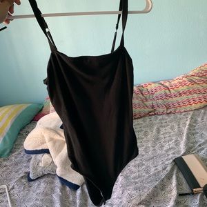 Hollister Ribbed square neck tank BodySuit